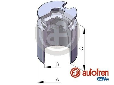 D025122 Autofren Поршень супорта гальмівного, заднього